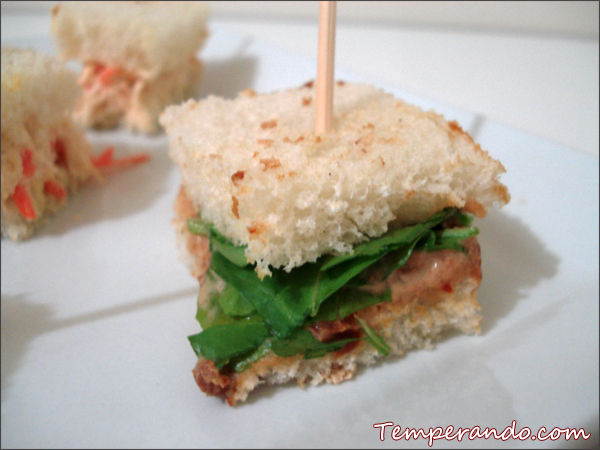 MINI SANDUICHES - PETISCOS - TOMATE SECO