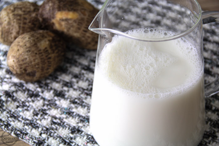 Como fazer Leite de Inhame super fácill. Uma excelente alternativa de bebida vegetal para intolerantes a lactose | temperando.com #leitevegetal #intolerantes #receita #dieta